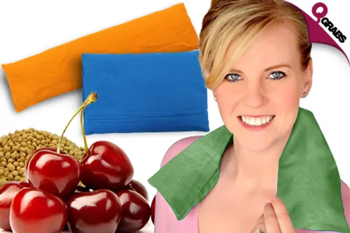 From QR59, Get Some Hot & Cold Therapy with a Cherry Stone Pillow - Available in Two Shapes for Targeted Healing! (Up to QR555 Value)